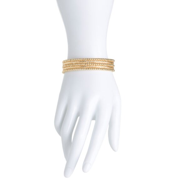 MIA FIORE  Italy 18kt Gold Plated Sterling Silver Multi Row Bracelet - Picture 2 of 2